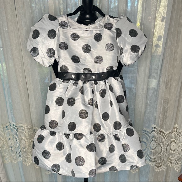 Disney Girls Minnie Mouse Polka Dot Dress EUC - Picture 5 of 6